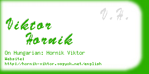 viktor hornik business card